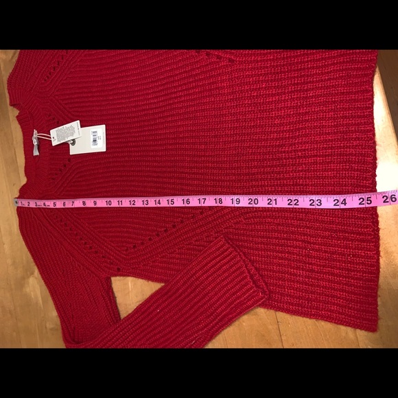 Lucky Brand Crew Neck Pointelle Sweater - Picture 8 of 8